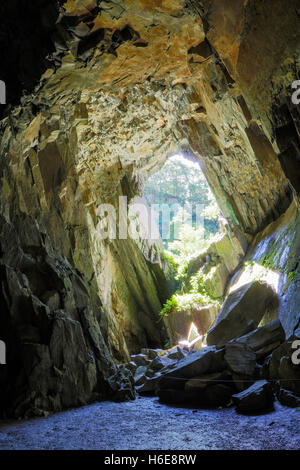 Caverne de la cathédrale dans le Lake District. Banque D'Images