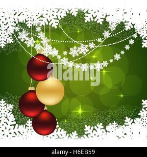 Carte de vœux de Noël Illustration de Vecteur