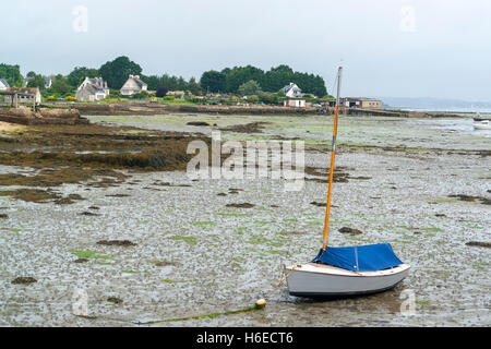 Paysage autour de Larmor-Baden, une commune française, située dans le département de la Bretagne, dans le nord-ouest de la France. Banque D'Images