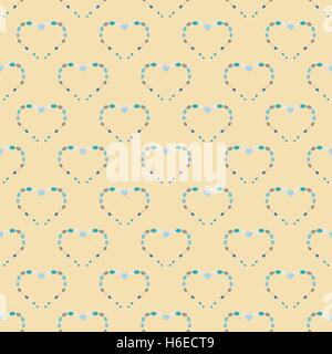 Coeur abstract background seamless pattern. Illustration de Vecteur