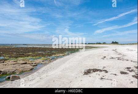 Paysages côtiers autour de Penmarch dans le département du Finistère en Bretagne, France Banque D'Images