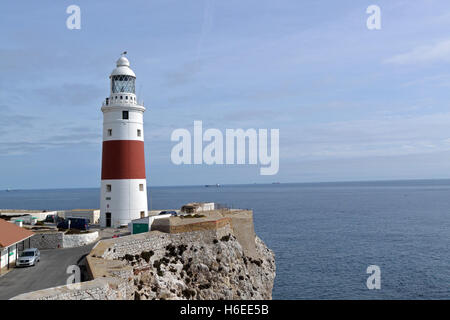 Europa Point Lighthouse, Gibraltar Banque D'Images