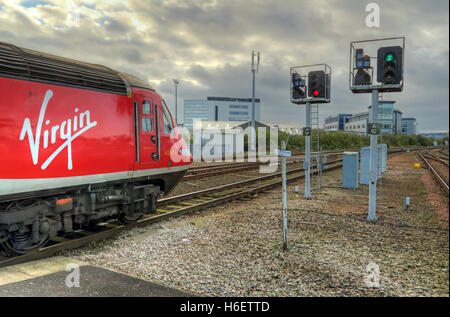 La côte est vierge,Train Gare ferroviaire d'Aberdeen, Ecosse, Royaume-Uni Banque D'Images