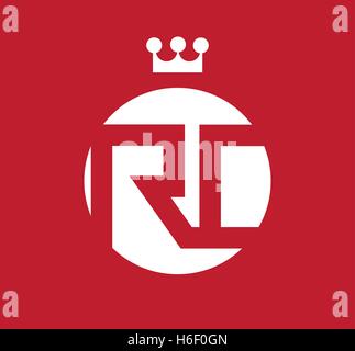 Logo RC Concept Design Illustration de Vecteur