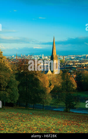 À l'échelle Glasgow à l'aube de la Queen's Park, Glasgow Banque D'Images