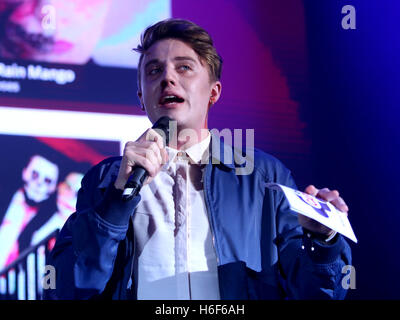 Capital FM's Roman Kemp lors du Capital FM Monster Mash Up avec Vodafone à l'Eventim Apollo, Londres. Banque D'Images