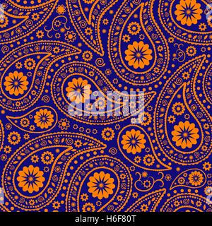 Paisley transparente arrière-plan. Modèle élégant Hand Drawn vector Illustration de Vecteur