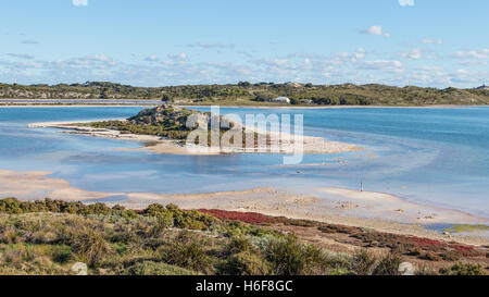 Lac Herschel sur Rottnest Island, situé près de Perth et Fremantle en Australie occidentale. Banque D'Images
