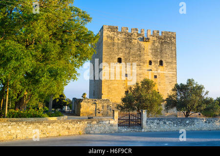 Château de colosse est une ancienne place forte des Croisés dans le village de colosse, près de Limassol, Chypre. Banque D'Images