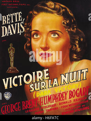 Dark Victory - Affiche de film français - Banque D'Images