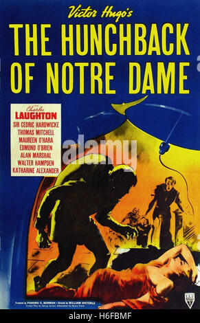 Le Bossu de Notre-Dame,(1939) - - Affiche de film Banque D'Images