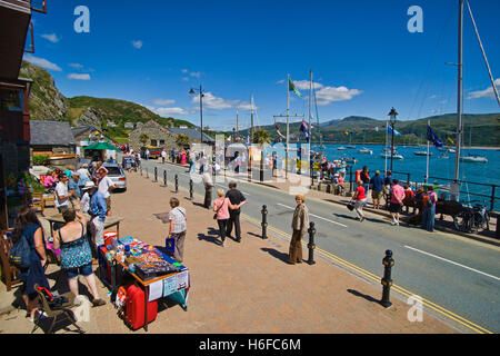 Barmouth, port, bateaux, festival d'été, au nord du Pays de Galles, Royaume-Uni Banque D'Images