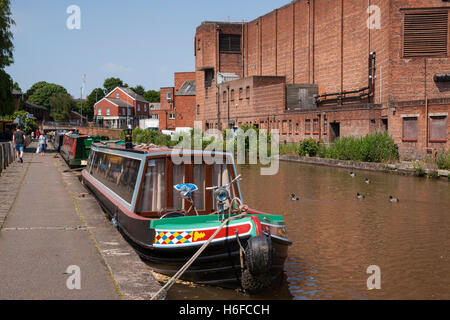 Centre-ville de Chester, canal, Cheshire, Royaume-Uni Banque D'Images