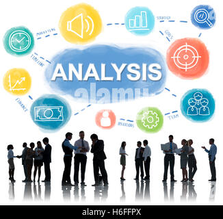 Les données d'analyse des processus Cible Business Concept Banque D'Images