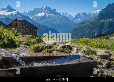 Massif du mont blanc,la loriaz,vallorcine,haute savoie,France Banque D'Images