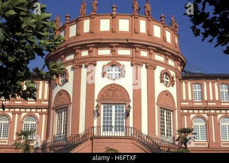 Allemagne, Hesse, Wiesbaden, le château de Biebrich. Banque D'Images