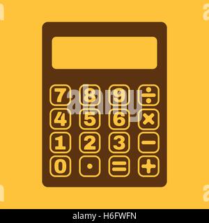 L'icône Calculatrice. Symbole de la calculatrice. Télévision Vector illustration Illustration de Vecteur