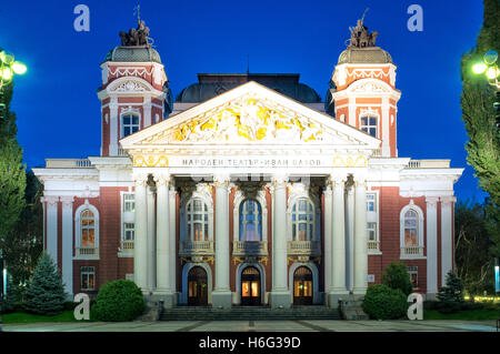 Théâtre National Ivan Vazov, Sofia, Bulgarie Banque D'Images