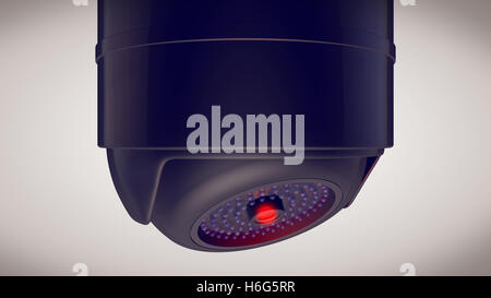 Le rendu 3D d'une caméra de sécurité CCTV, sur l'emplacement Banque D'Images