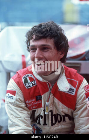 Andrea de Cesaris 1980 Banque D'Images