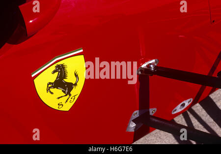 La Scuderia Ferrari Cavallino Rampante cheval caracolant shield 1980 Banque D'Images