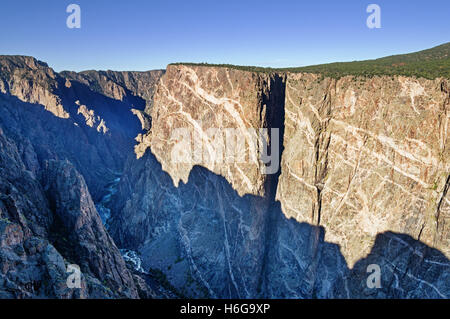 Black Canyon of the Gunnison River vu de mur peint voir Banque D'Images