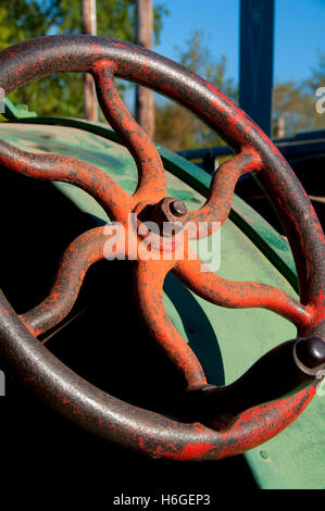 Tracteur International Harvester 1913 volant, Grand Oregon Steam-Up, Antique Powerland, Brooks, de l'Oregon Banque D'Images