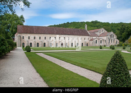 Abbaye de Fontenay en Bourgogne, France Banque D'Images