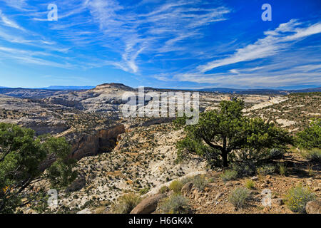 Grand Staircase-Escalante National Monument vu de Scenic Byway 12 comme il traverse la crête crête près de Escalante Utah USA Banque D'Images