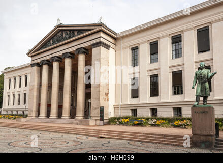 Université d'Oslo, le Domus Media, Faculté de droit, Karl Johans Gate, Oslo, Norvège Banque D'Images