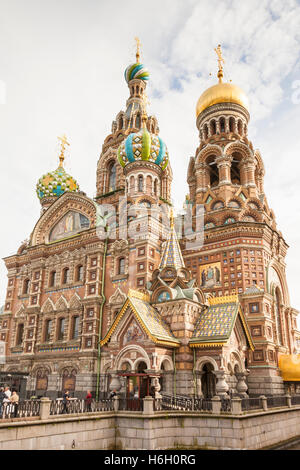 L'église le Sang Versé, également Eglise du Sauveur sur le Sang Versé, Saint-Pétersbourg, Russie Banque D'Images