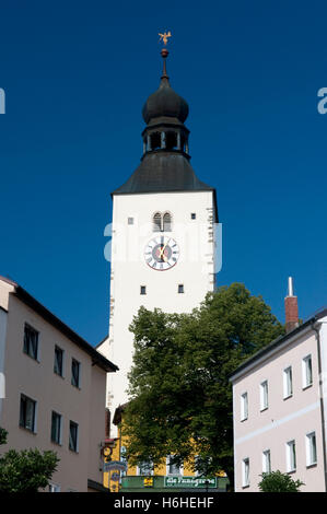 L'église paroissiale de Saint Michel, la station thermale de Regen, Bavaria, Banque D'Images