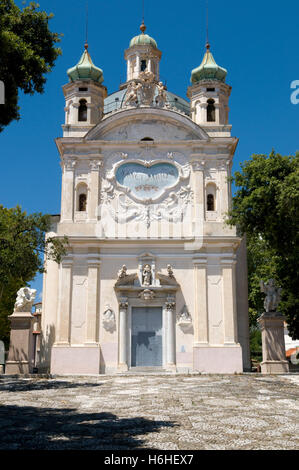 Église de pèlerinage Santuario della Madonna della Costa, San Remo, d'Azur, Ligurie, Italie, Europe Banque D'Images