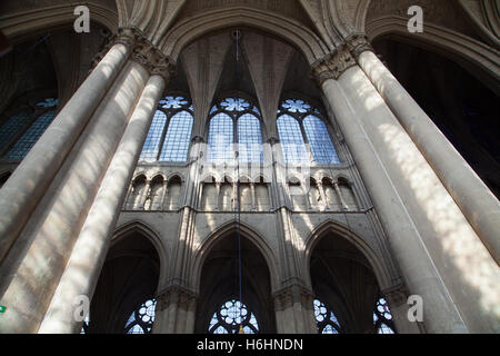 La Cathédrale de Reims, Reims, France. Banque D'Images