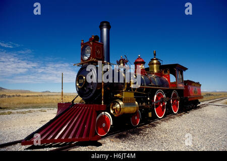 Locomotive à vapeur 119 - point promontoire Banque D'Images