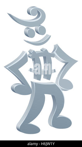 Sheet Music note homme mascot concept Banque D'Images