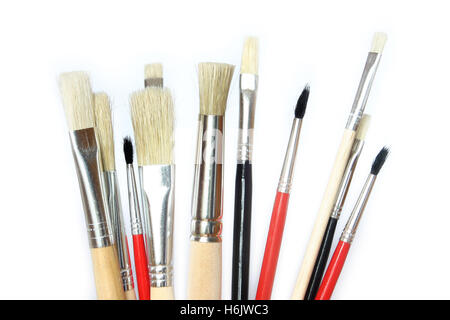 Beaucoup de différents pinceau Banque D'Images
