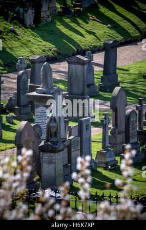 Cimetière près de Stirling Castle, Scotland Banque D'Images