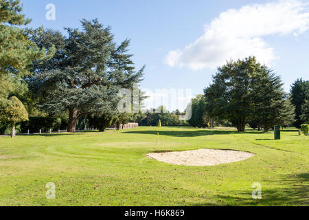 Golf de 9 trous à l'Oakley Court, Windsor Road, Water Oakley, Windsor, Berkshire, Angleterre, Royaume-Uni Banque D'Images