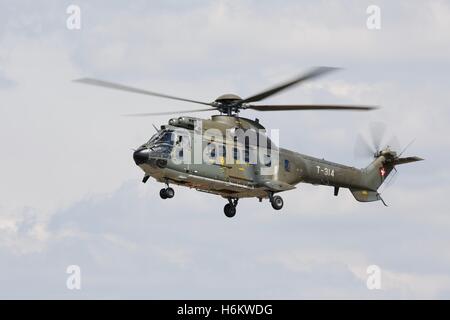 Comme332M1 Super Puma hélicoptère de transport. Banque D'Images