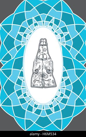 Ornements élégante dentelle Mandala. Illustration de Vecteur