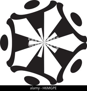 Personnes se tenant la main Illustration Illustration de Vecteur