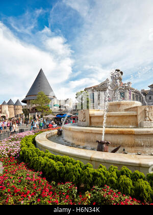 Fantasy Amusement Park. Ba Na Hills Mountain Resort, Da nang, Vietnam. Banque D'Images