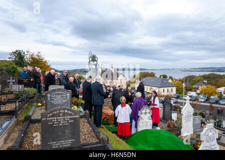 Funérailles catholiques traditionnels à Ardara, comté de Donegal, Irlande Banque D'Images