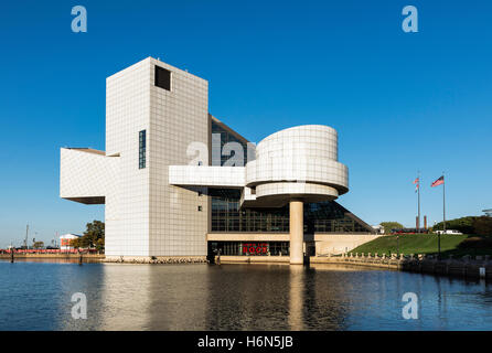 Rock and Roll Hall of Fame, Cleveland, Ohio, USA. Banque D'Images