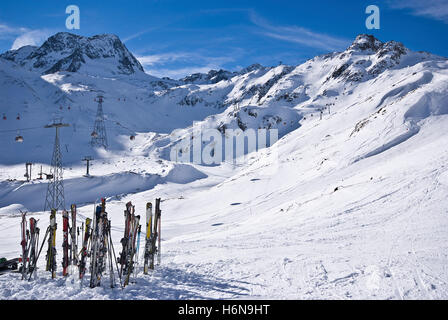 SkiWelt stubai Banque D'Images