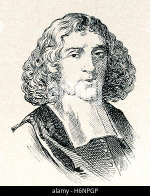 Baruch Spinoza, né Benedito de Espinosa, alias Benoît de Spinoza, 1632 -1677. Philosophe hollandais d'origine séfarade/Portugais. Banque D'Images