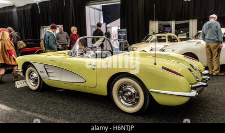 1990 Chevrolet Corvette classique au Classic Car Show Alexander Palace Londres 2016 Banque D'Images