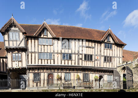 Historique L'hôpital Lord Leycester, Warwick, Warwickshire, England, UK Banque D'Images