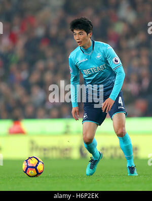 Ki Sung Yueng, Swansea City. Banque D'Images